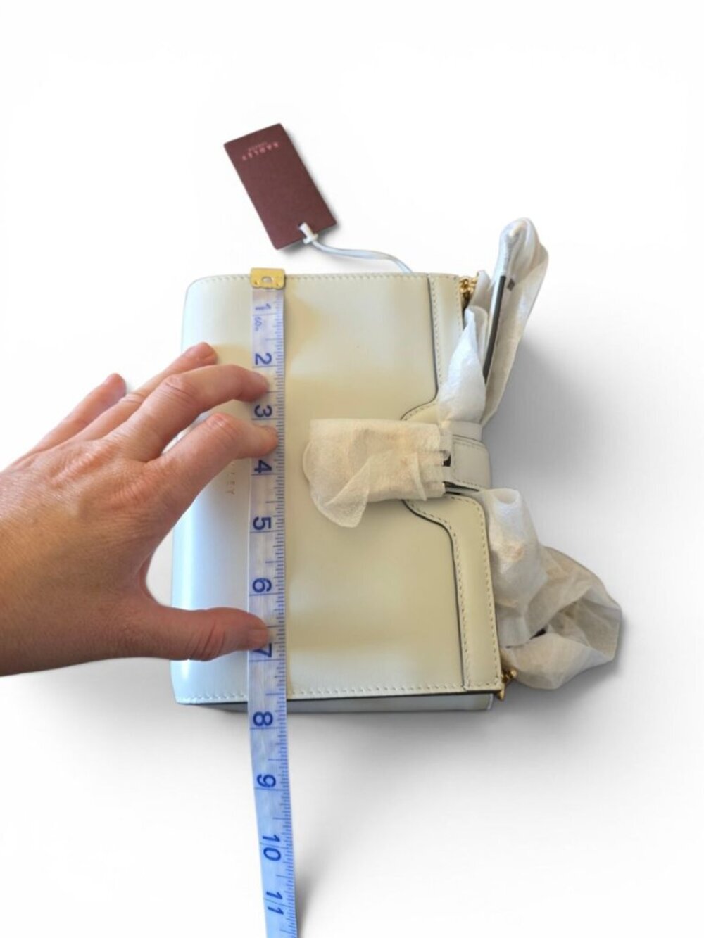 NWT Radley London Kentucky Derby Leather Crossbody White Horseshoe Zip Top - Picture 12 of 15